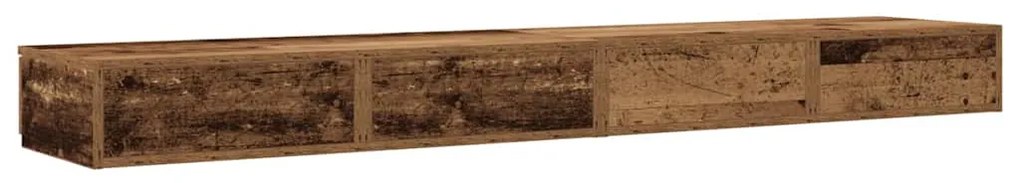 Gavetas de Cama vidaXL em Madeira Velha 180x36,5x16,5 cm em Madeira de