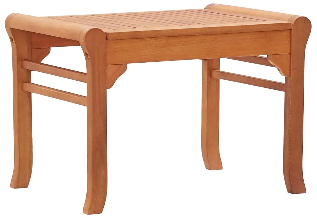 vidaXL Banco de jardim 64 cm madeira de eucalipto maciça