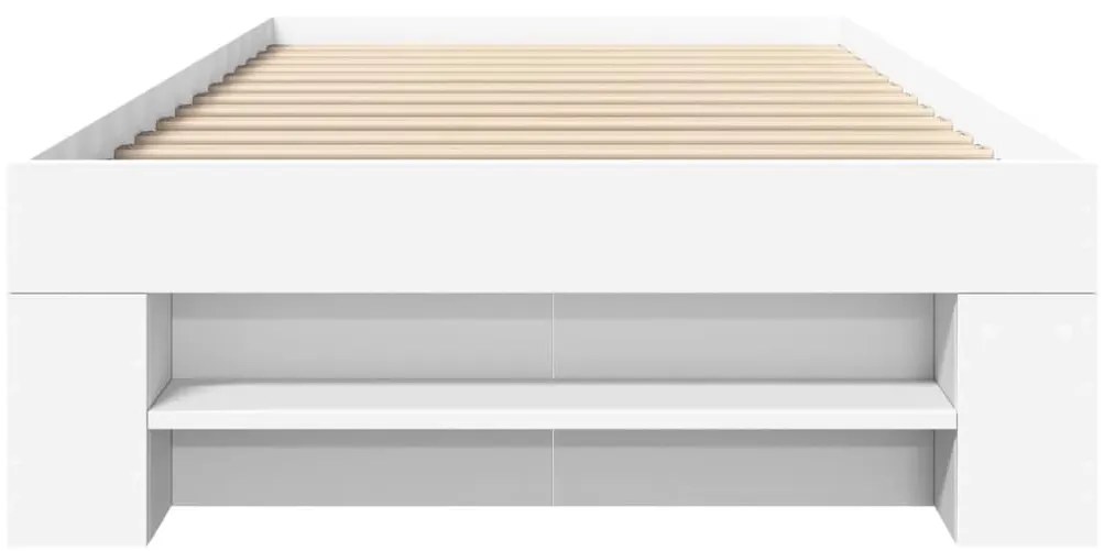 Estrutura de cama 90x200 cm derivados de madeira branco