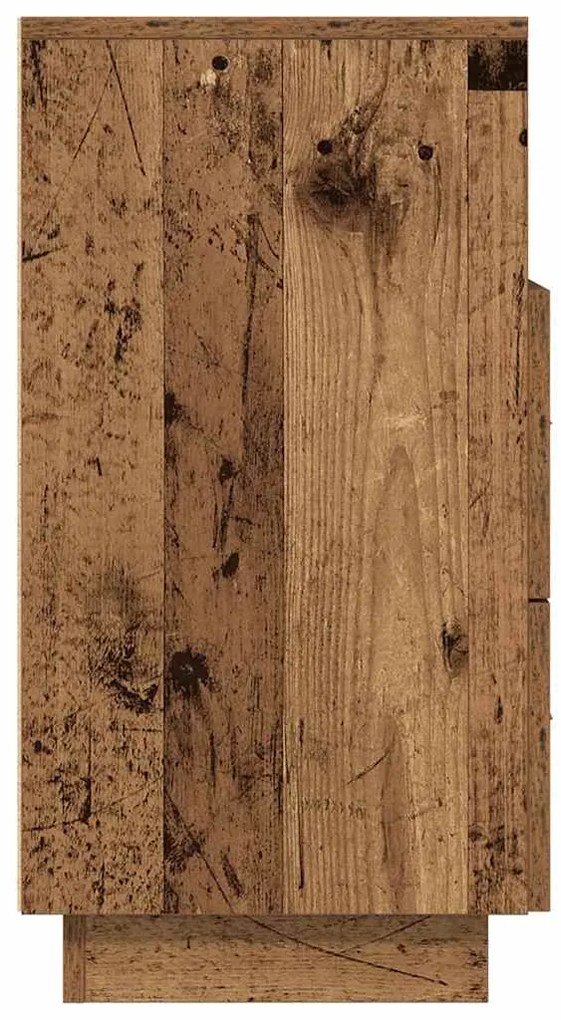 Mesas de cabeceira 2 pcs com 2gavetas 36x36x68 cm madeira velha