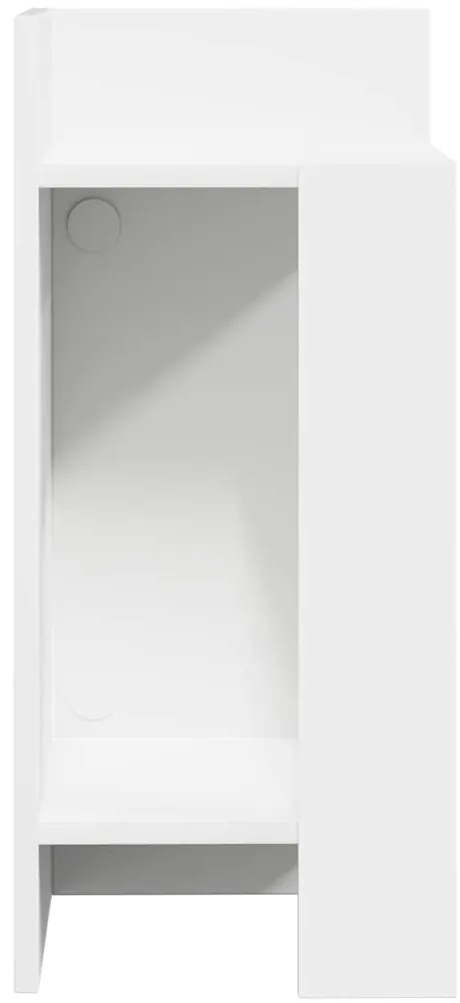 Mesas laterais 2 pcs com prateleira 110x50x103 cm branco