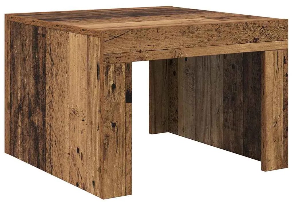 Mesa de centro Madeira antiga 50 x 50 x 35 cm