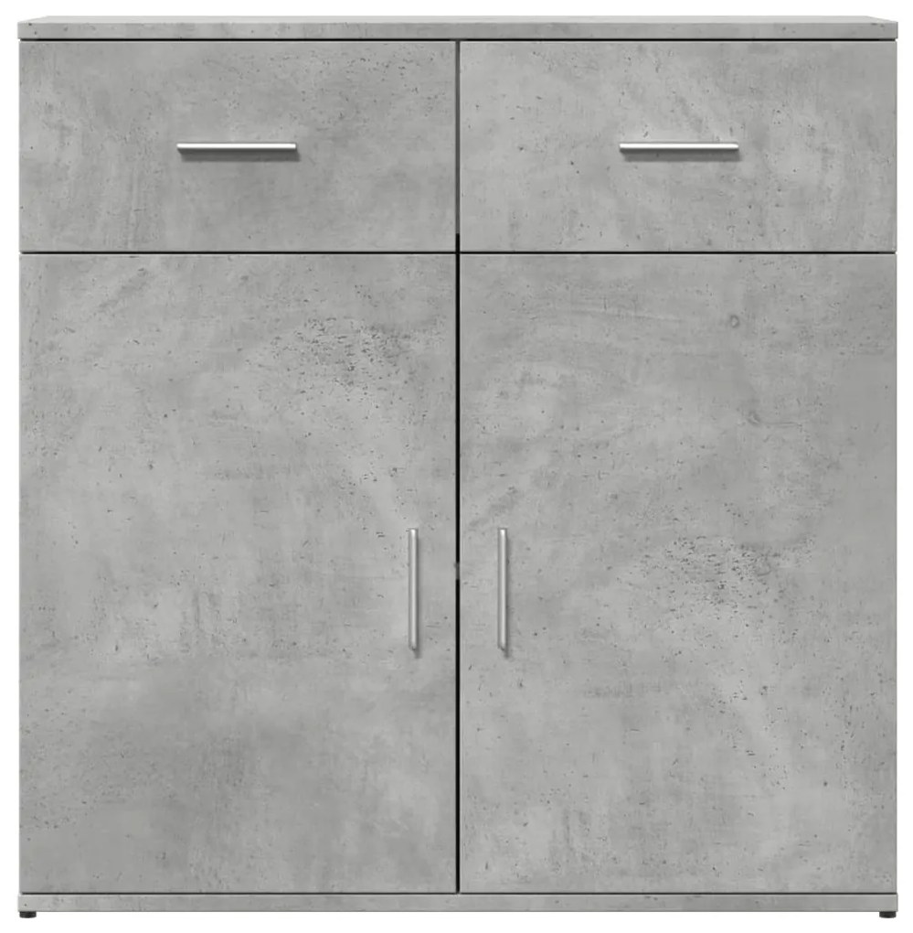 Aparador 79x38x80 cm derivados de madeira cinzento cimento