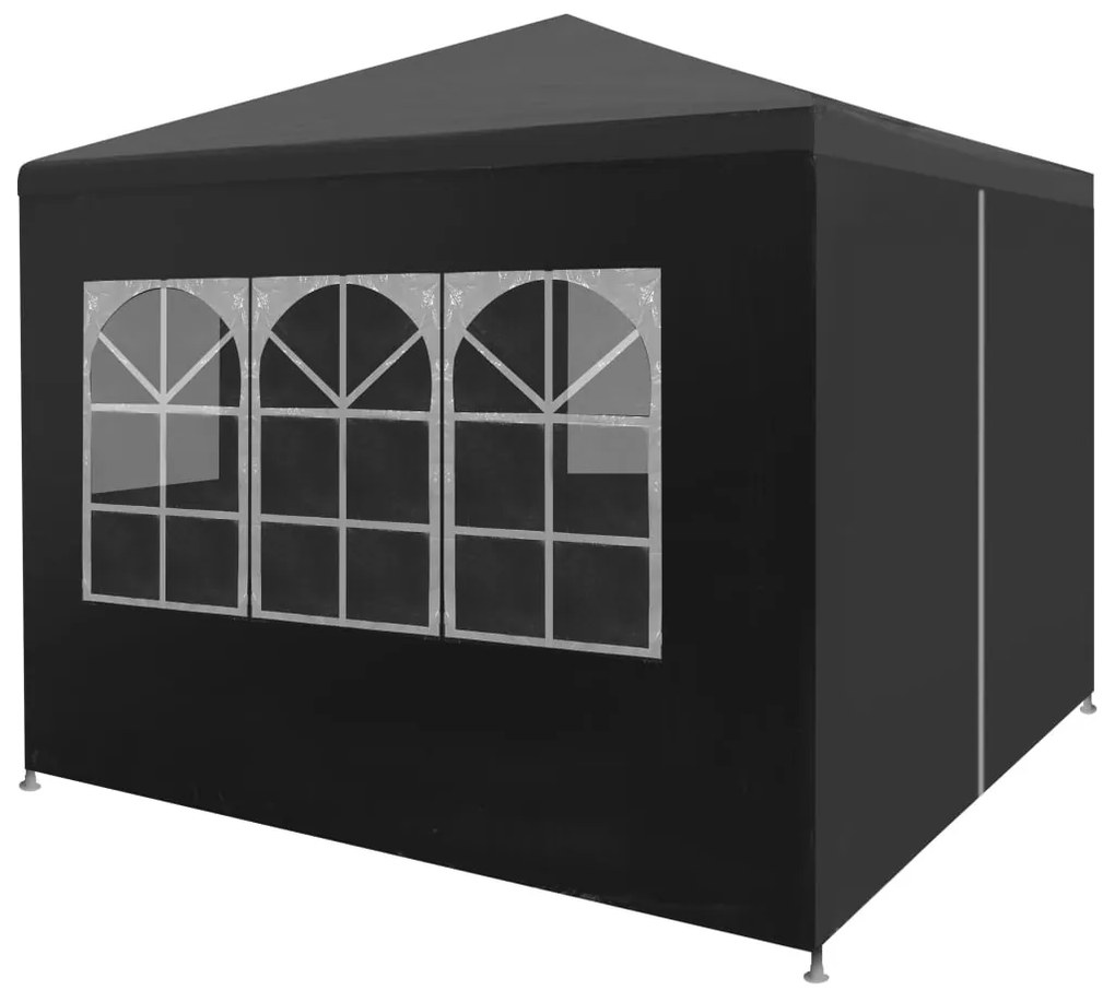45098 vidaXL Tenda para festas 3x3 m antracite