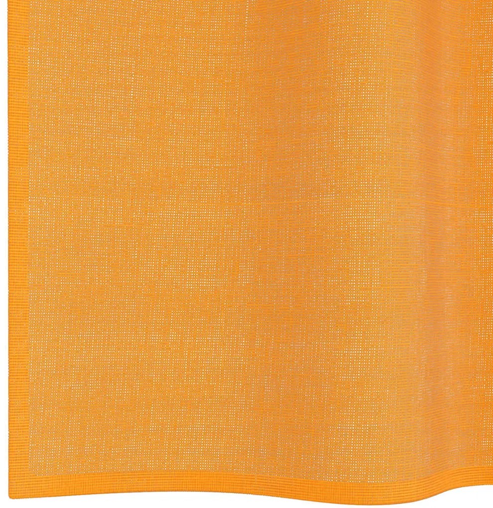 Cortinas de voile com laços 2 pcs laranja 140x140 cm