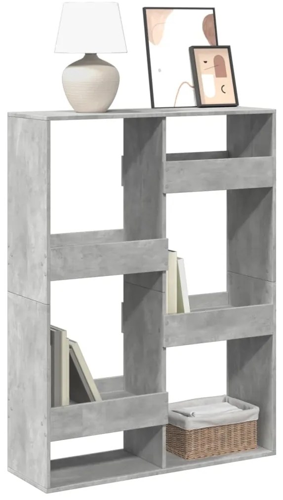 Estante 100x33x135 cm derivados de madeira cinzento cimento