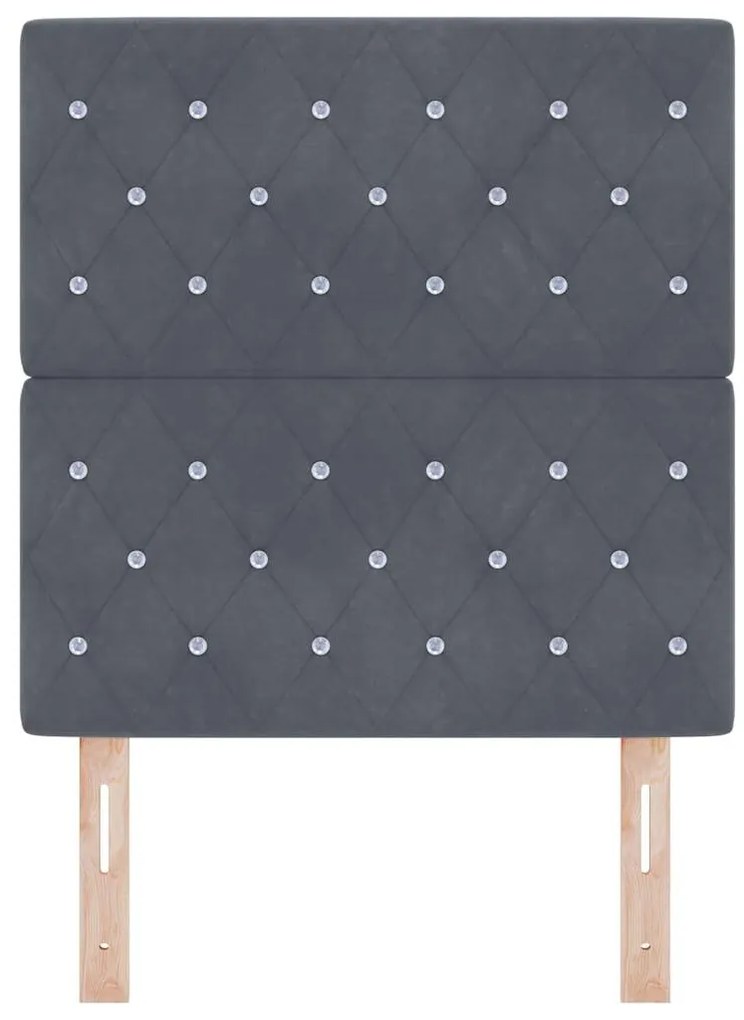 Cabeceira LED Cinza Escuro 80 cm