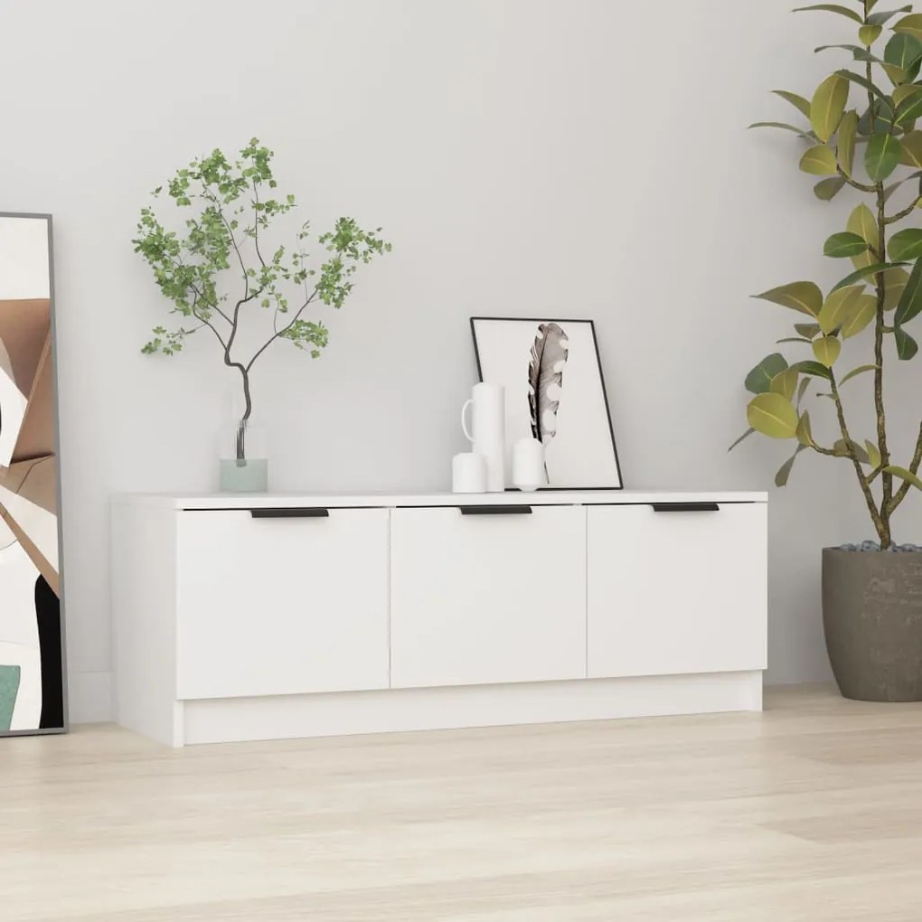 Móvel para TV 102x35x36,5 cm derivados de madeira branco