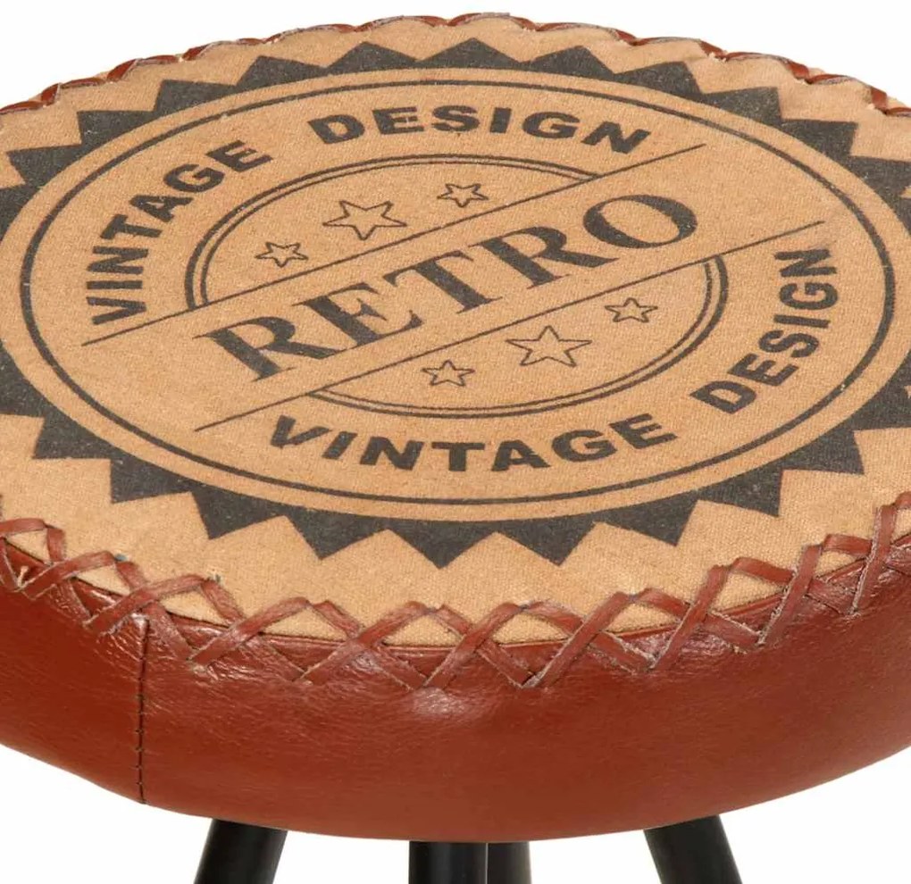 Bancos de bar 4 pcs couro genuíno