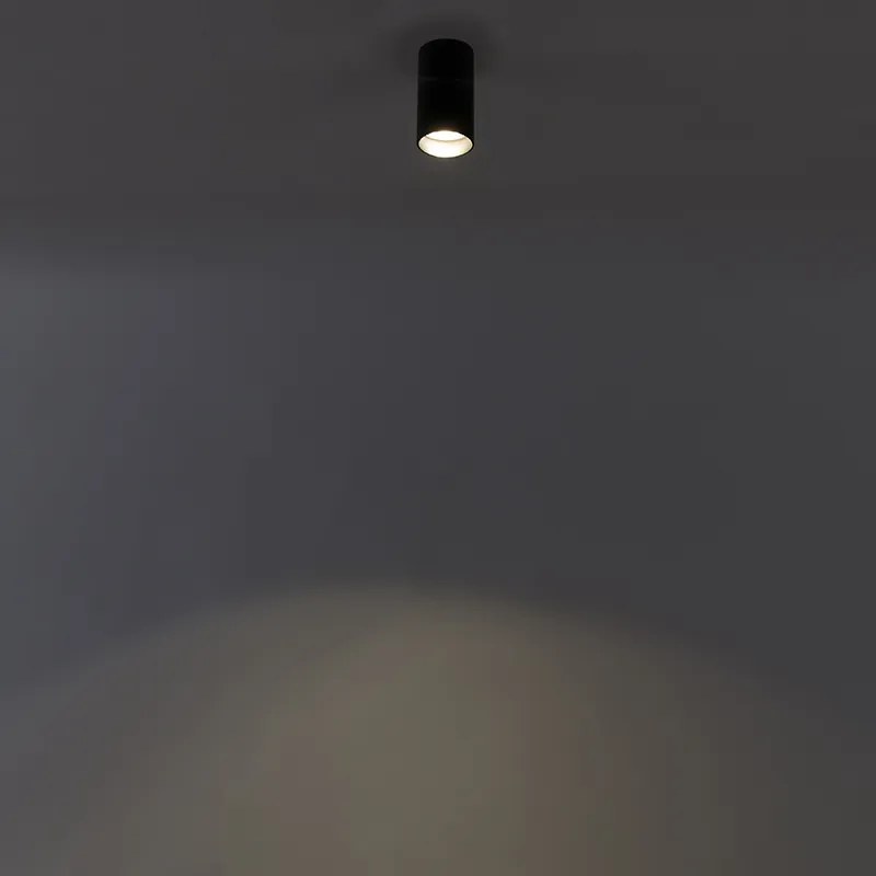 Foco moderno inteligente preto com WiFi GU10 - Tuba