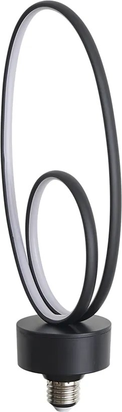 Lâmpada LED E27 Decorativa Preta 6W 450 lm 3000K