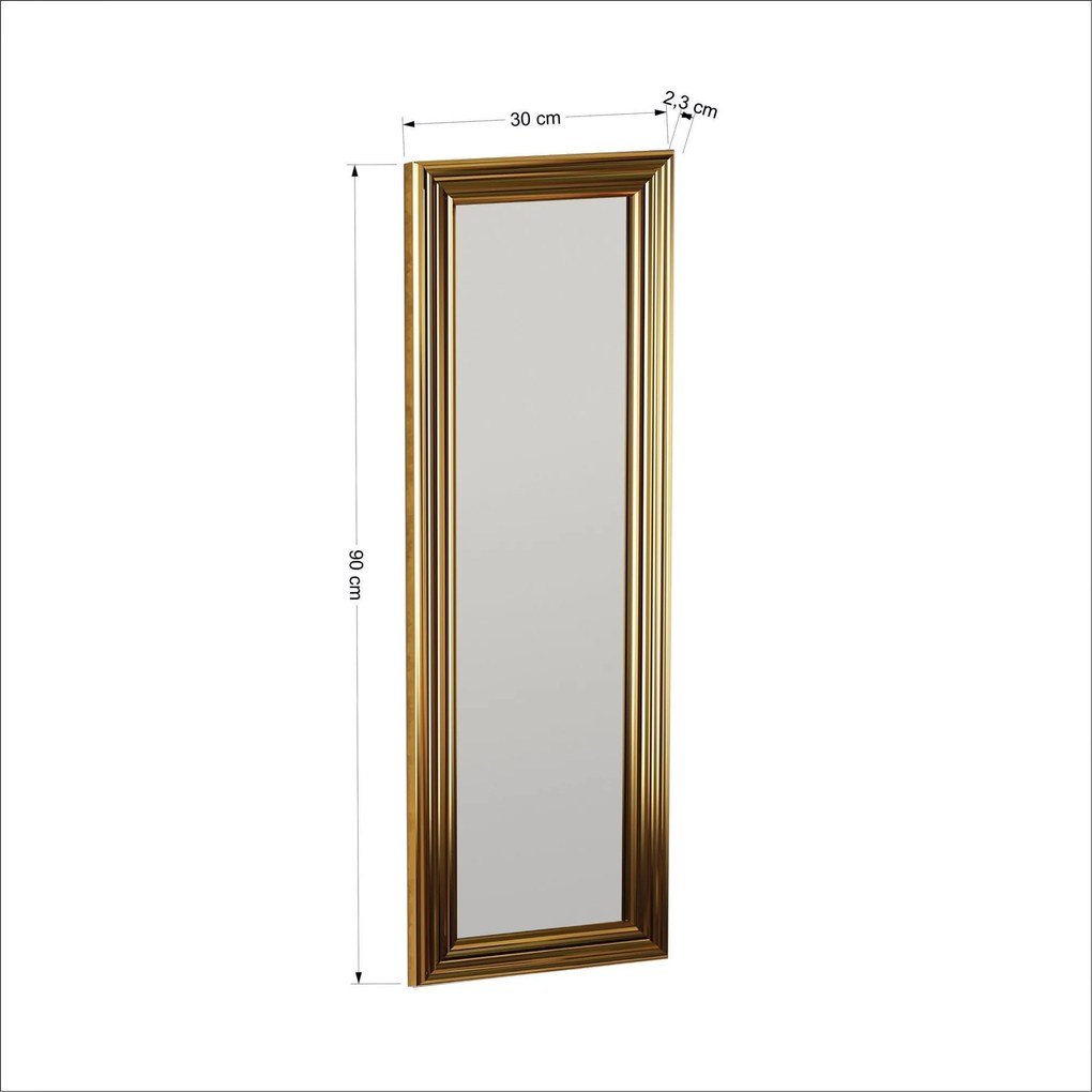 Espelho Boss – Dourado – 30x90x3 cm
