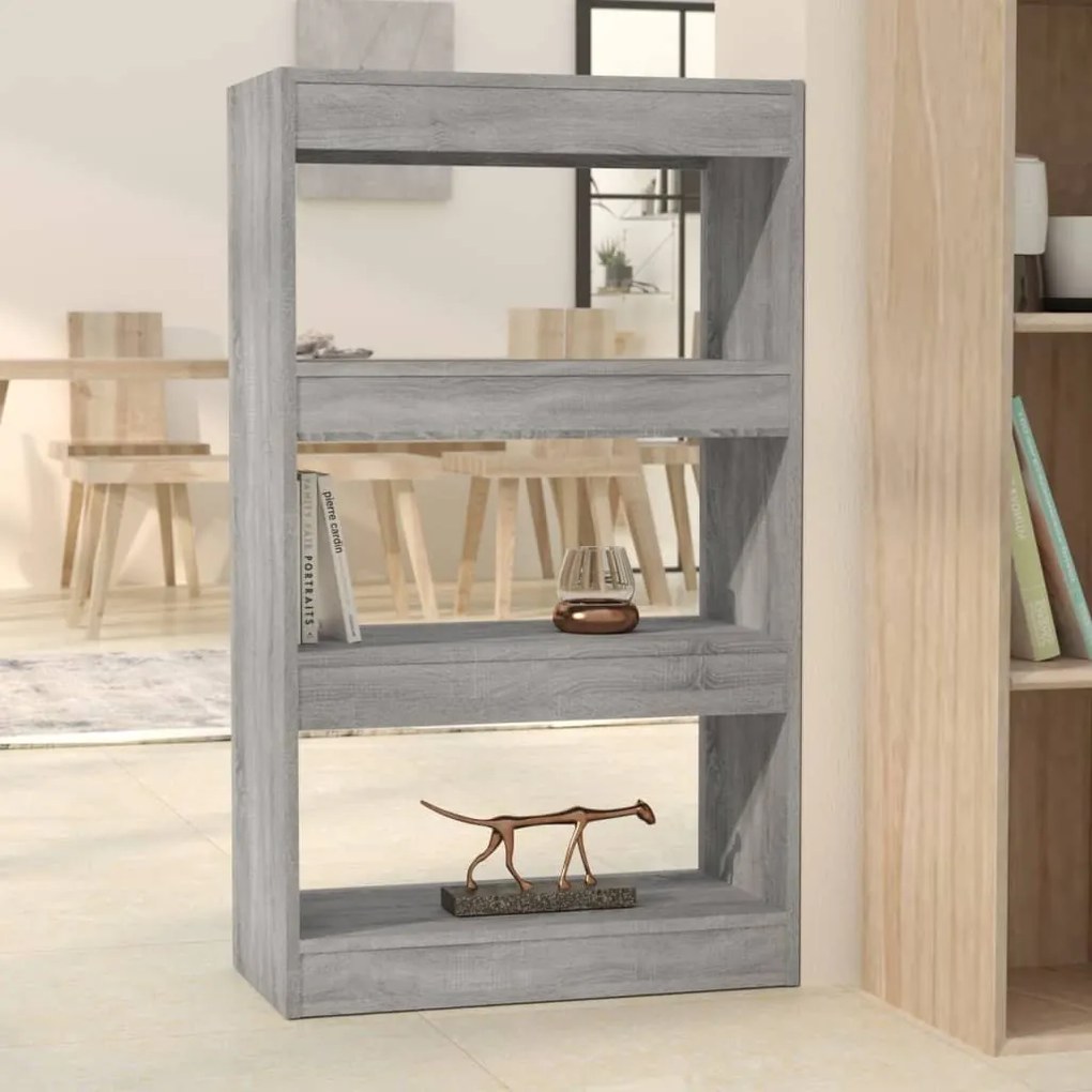Estante/divisória 60x30x103cm derivados madeira cinzento sonoma