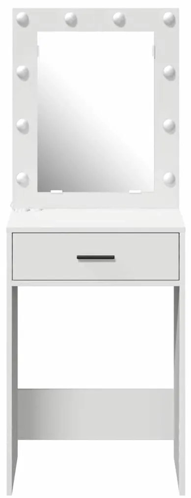 Mesa de Toucador com Luzes LED Branca 50x41x135 cm