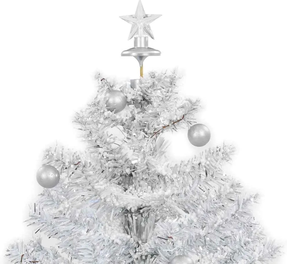 Árvore de Natal com neve base formato guarda-chuva 75 cm branco
