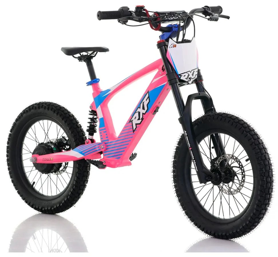 Bicicleta elétrica infantil 500W 18" Junior RXF EVO Rosa