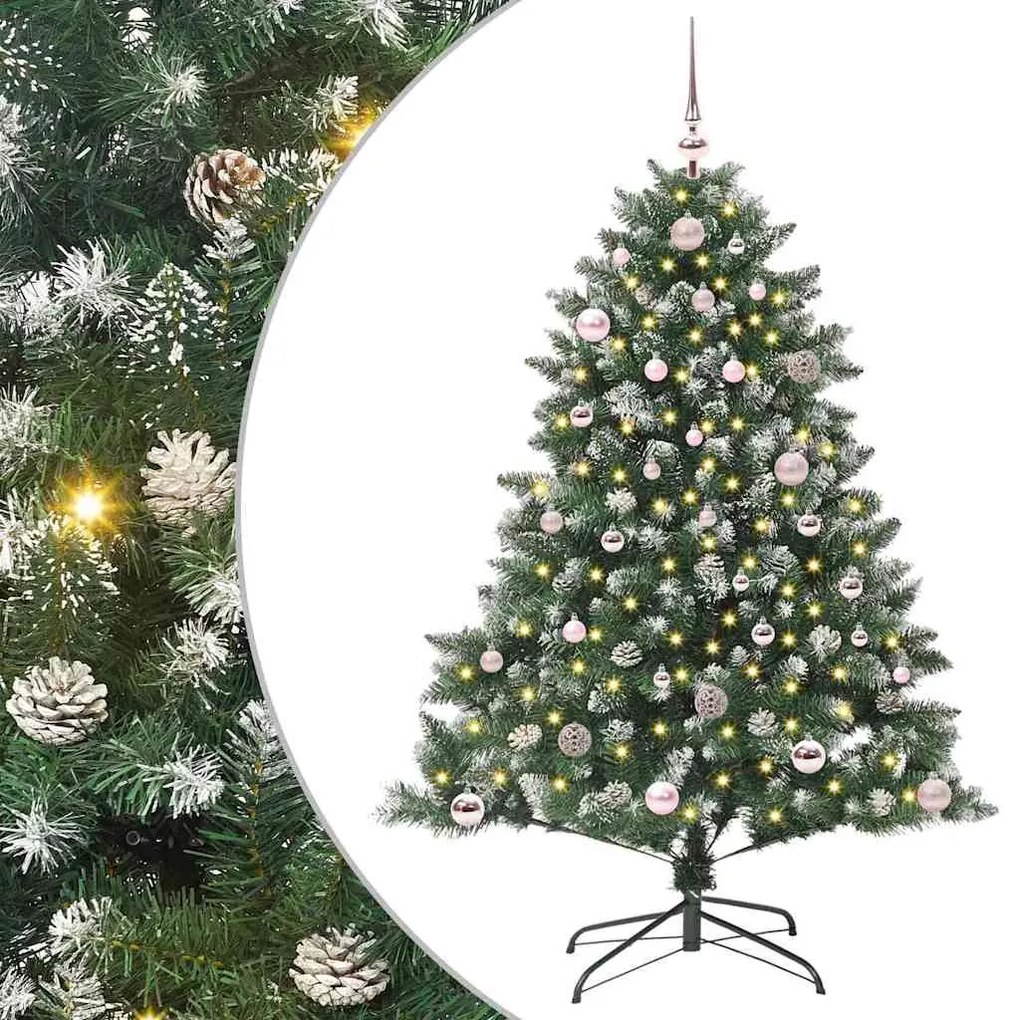 vidaXL Árvore de Natal Artificial Verde 150 cm PVC, Plástico e Aço