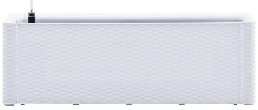 Vaso/floreira c/ sistema rega automática 100x43x33 cm branco
