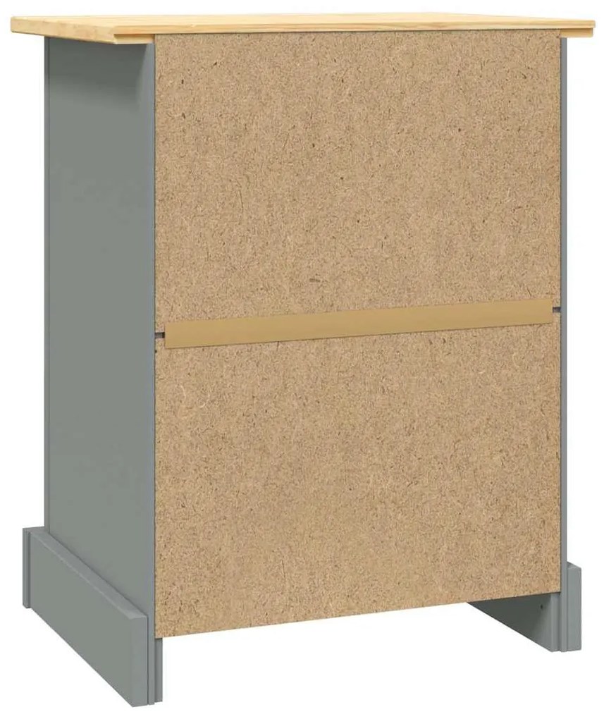 Mesa de cabeceira Corona pinho mexicano 53x39x67 cm cinzento