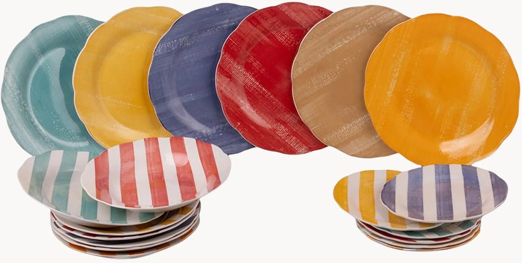 Conjunto de loiça Versilia, 6 pessoas, conjunto de 18