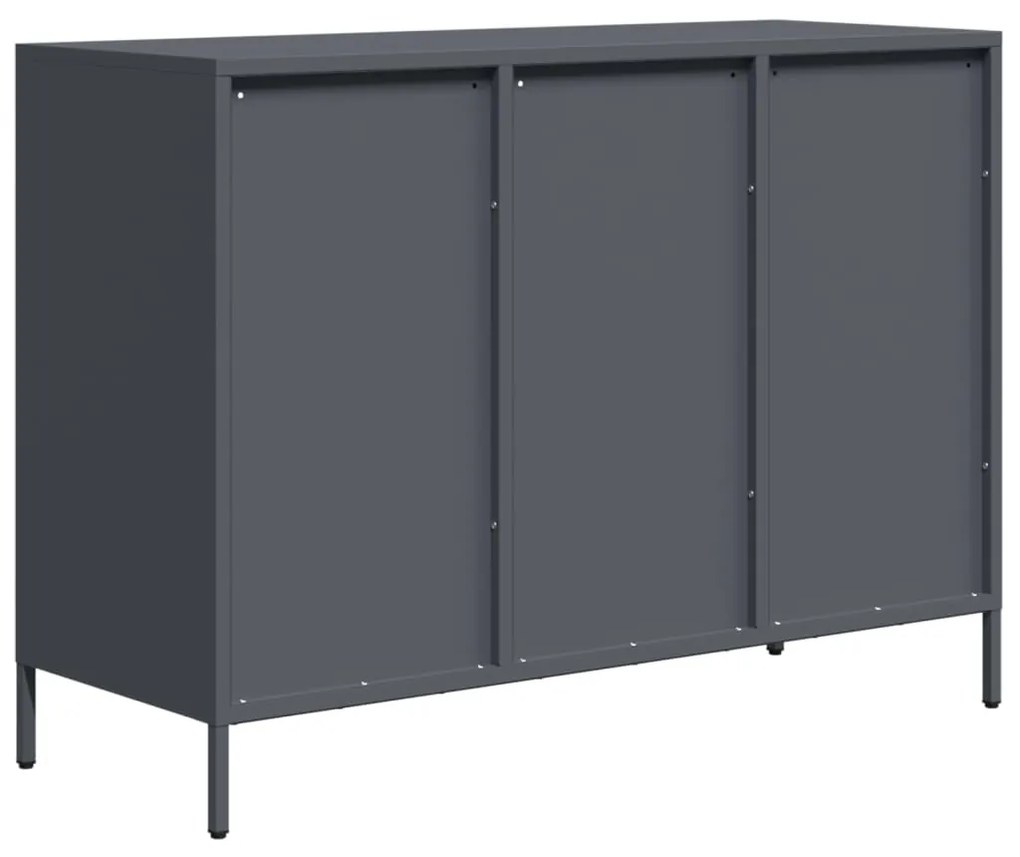 Aparador 101,5x39x73,5 cm aço laminado a frio antracite