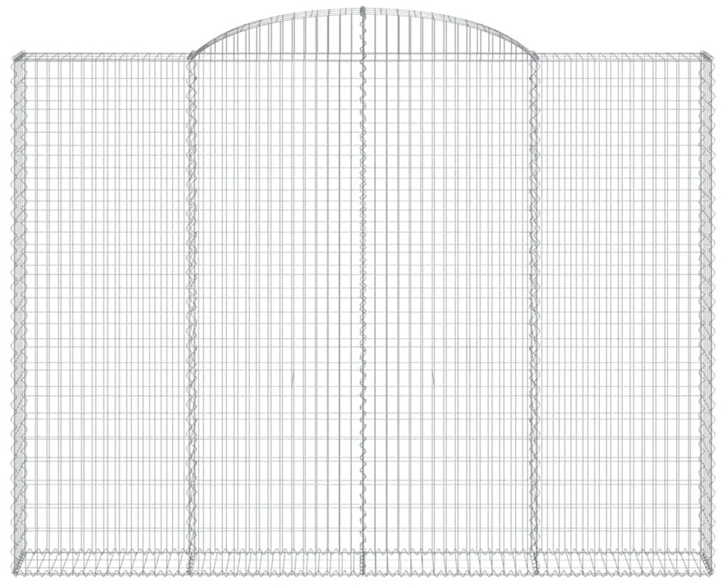 Cestos gabião arqueados 5pcs 300x30x220/240cm ferro galvanizado