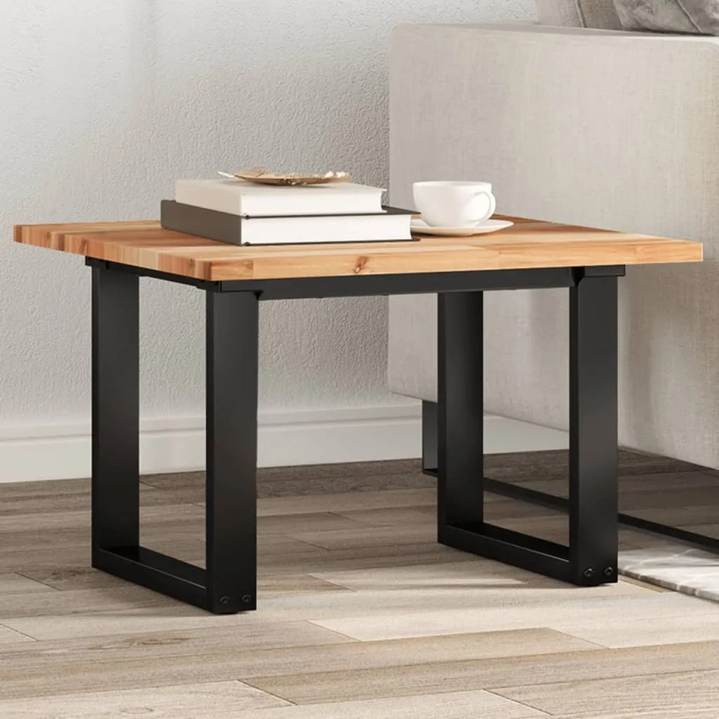 vidaXL Tampo de mesa quadrado 60x60x2 cm madeira de acácia maciça
