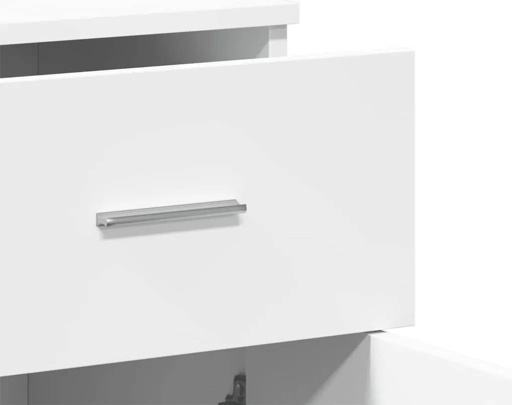 Aparadores 2 pcs 79x38x80 cm derivados de madeira branco