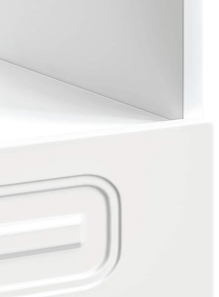 Armário forno Kalmar derivados de madeira branco brilhante