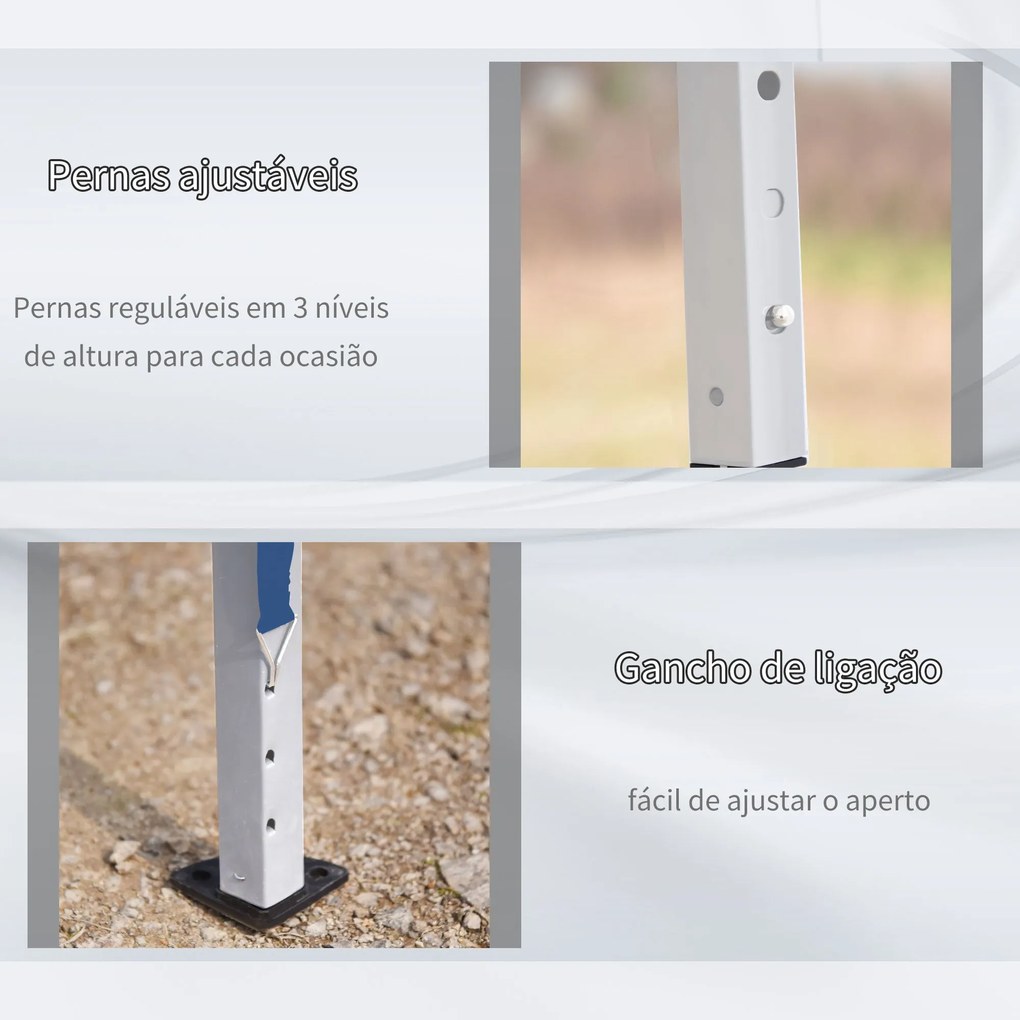 Tenda Dobrável 6x3 Tenda de Jardim Portátil com Bolsa de Transporte Te