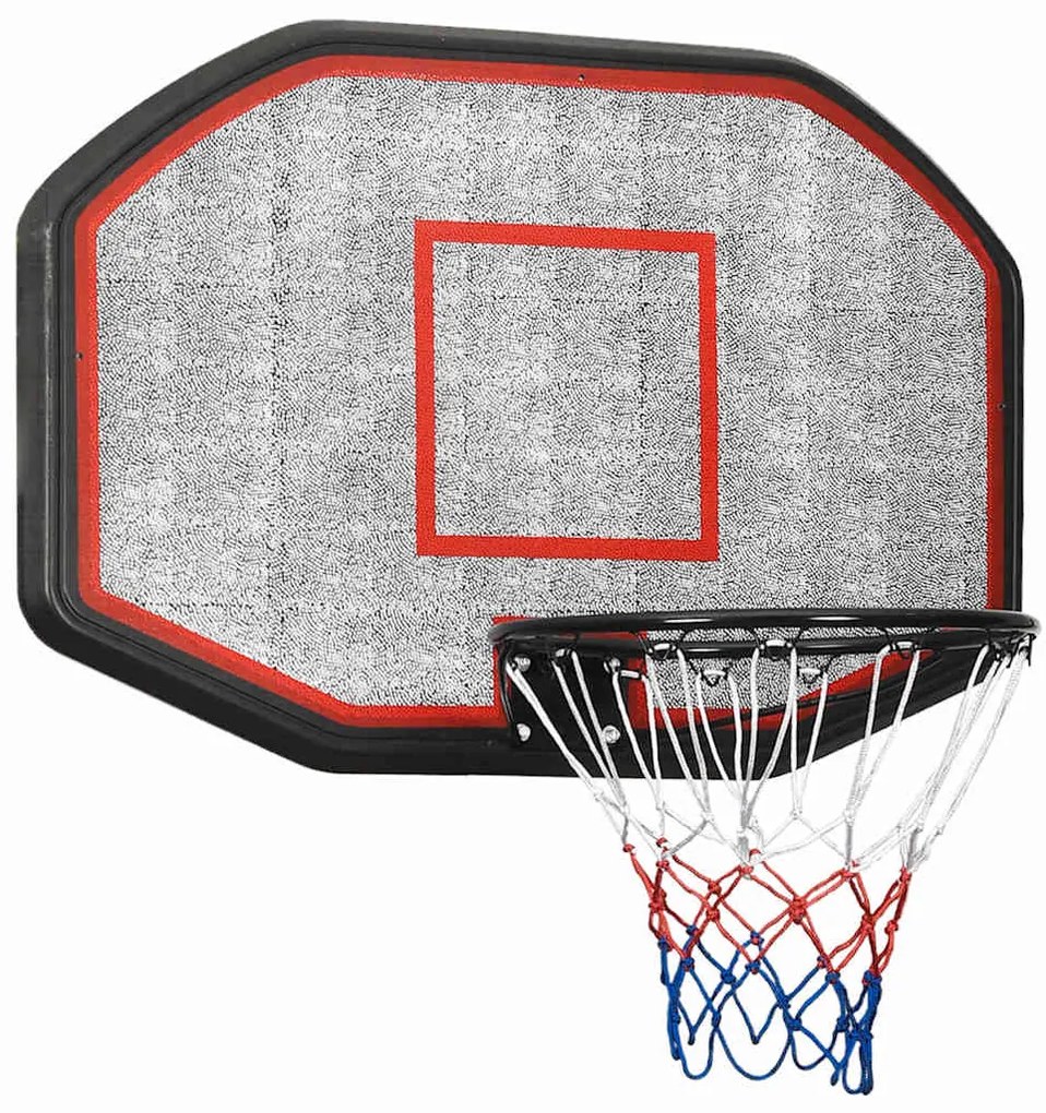 Tabela de basquetebol 109x71x3 cm polietileno preto