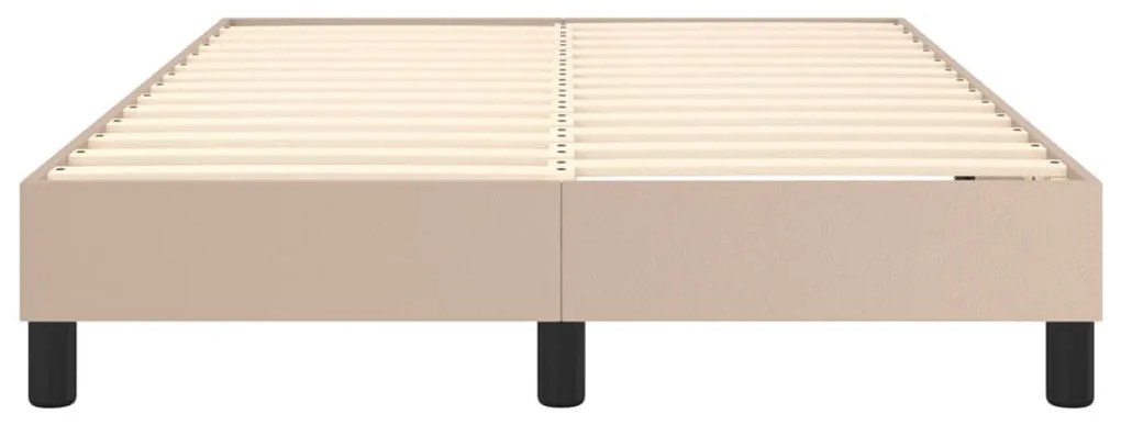 Estrutura de cama 120x200 cm couro artificial cappuccino