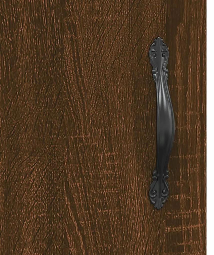 Armário alto derivados madeira 69,5x31x115 cm carvalho castanho