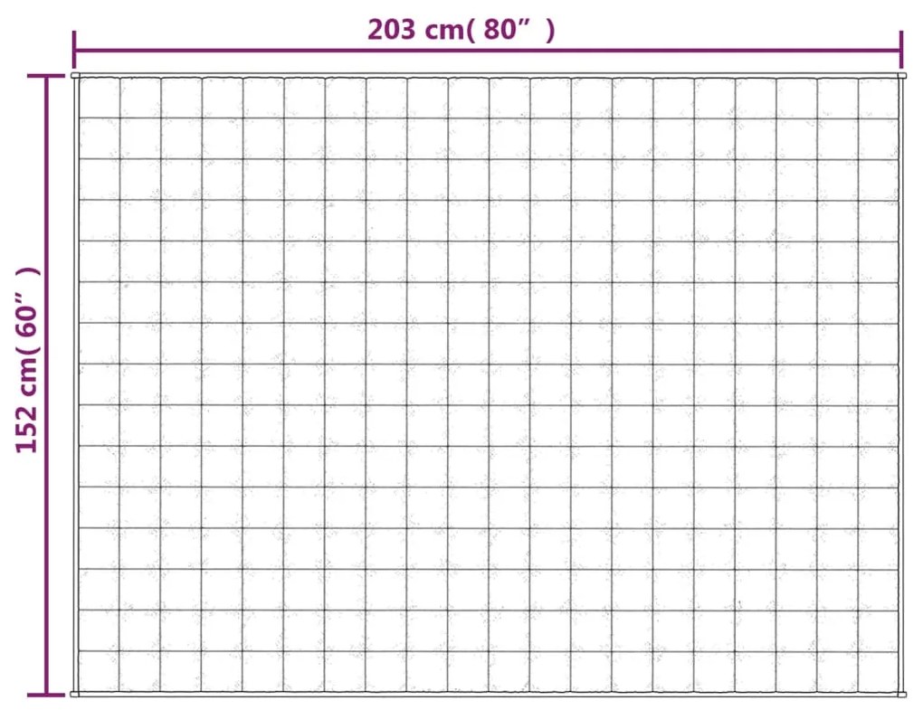Manta pesada 11 kg 152x203 cm tecido creme-claro