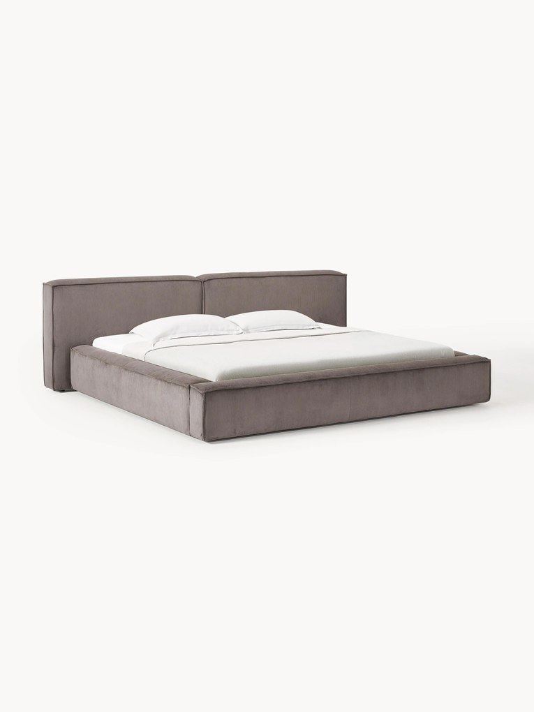 Corduroy Upholstered Bed Lennon
