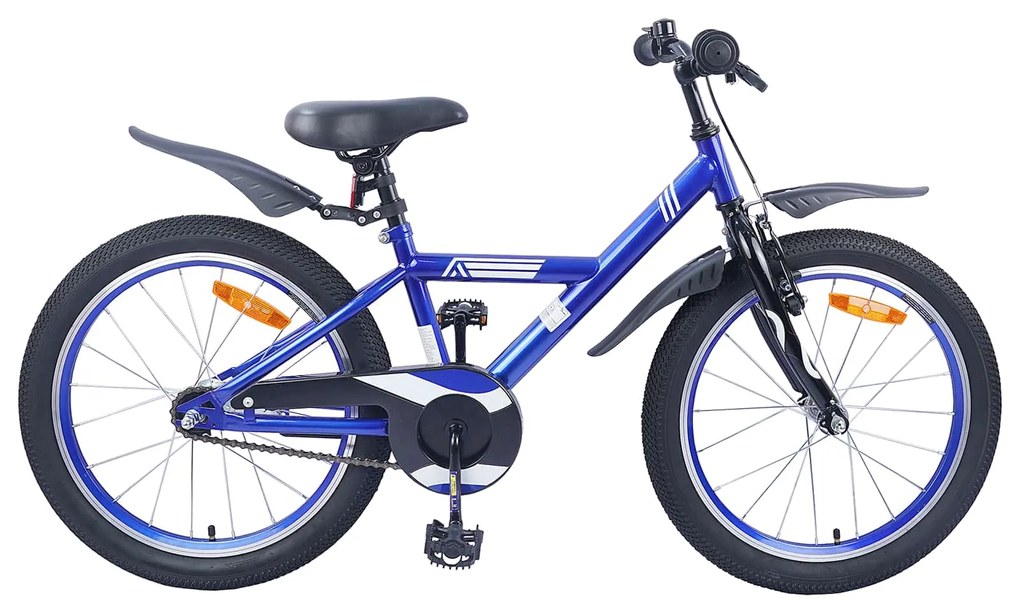 vidaXL Bicicleta Infantil 20 Polegadas para 6-11 Anos Azul Escuro