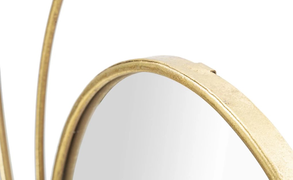 ESPELHO DE PAREDE ARC GLAM Ø 80X3,5 CM DOURADO