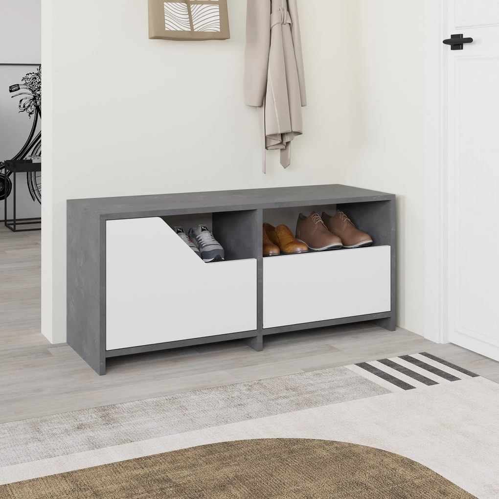 Aparador Damla – Branco – 105x85x30 cm