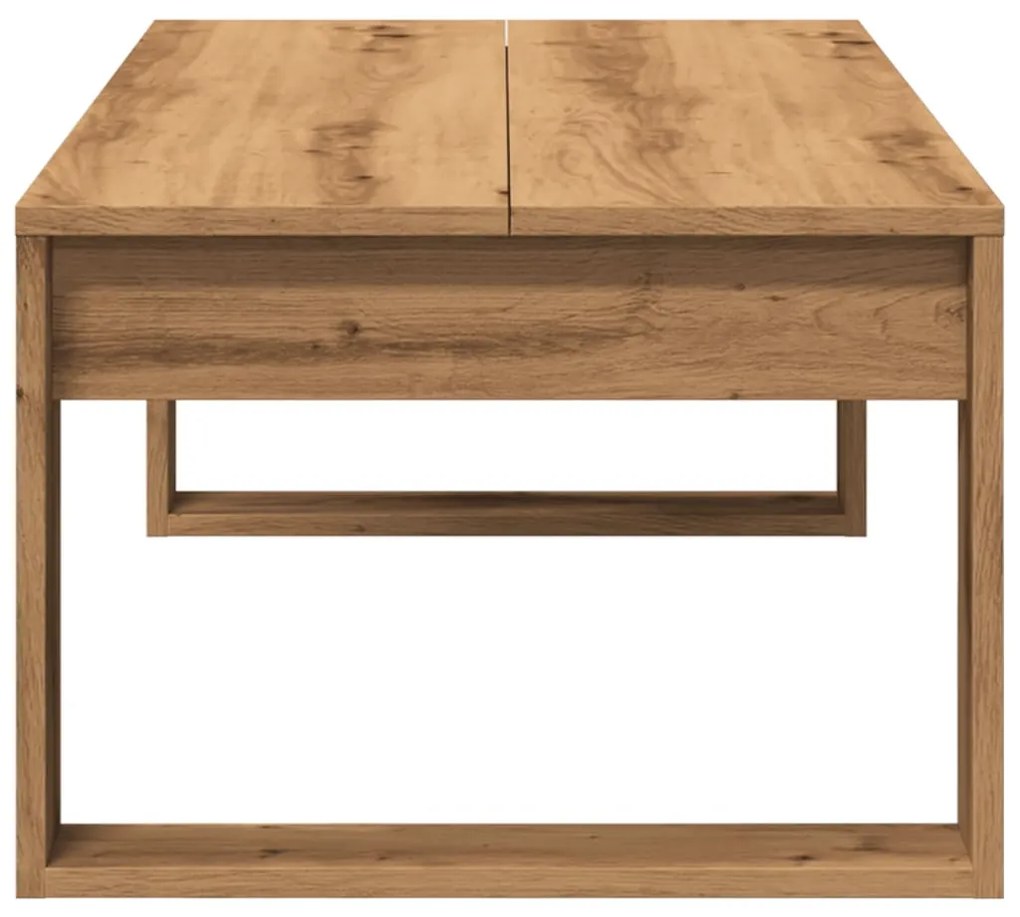 Mesa de centro 102x50x35 cm deriv. madeira carvalho artisiano