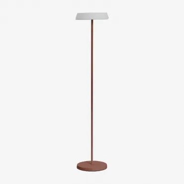 Lâmpada De Pé Solar Led Sem Fios Em Polietileno E Ferro Ulenia Terracota - Sklum