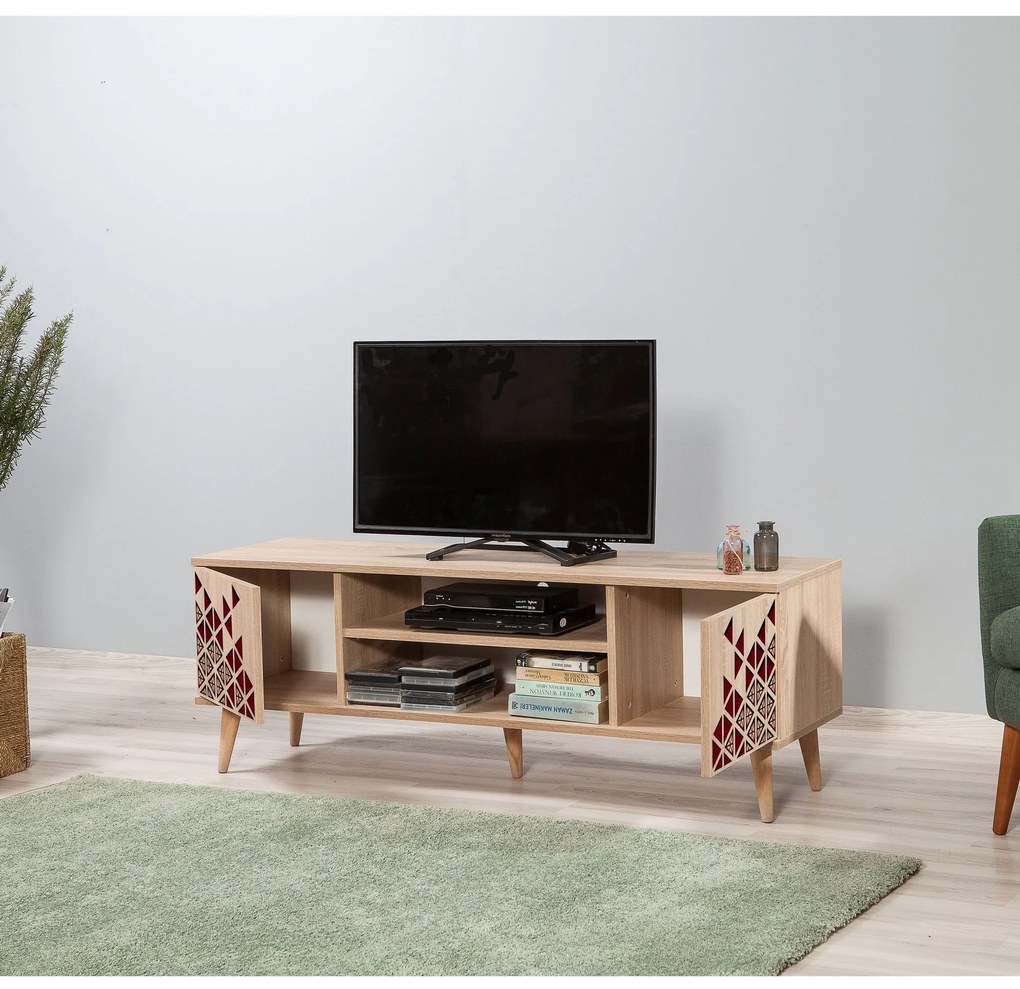 TV Stand Truva – Carvalho Sonoma – 140 cm x 50 cm x 40 cm