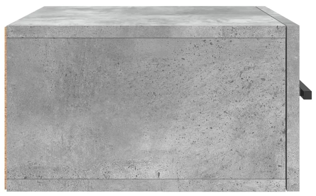 Mesas de cabeceira parede 2 pcs 35x35x20 cm cinza cimento