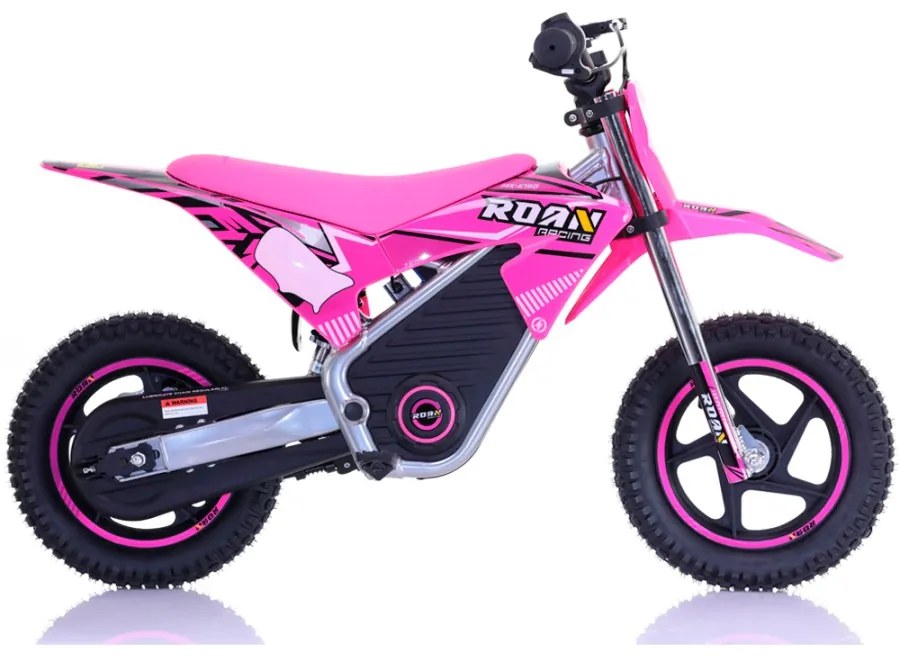 Mini moto eléctrica Warrior 150W MX150 12/12 Até 15 km/h C/ Limitador Rosa