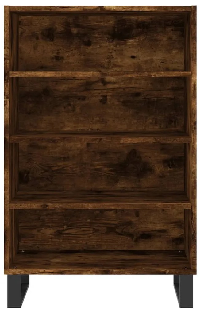 Armário alto 57x35x90 cm derivados de madeira carvalho fumado