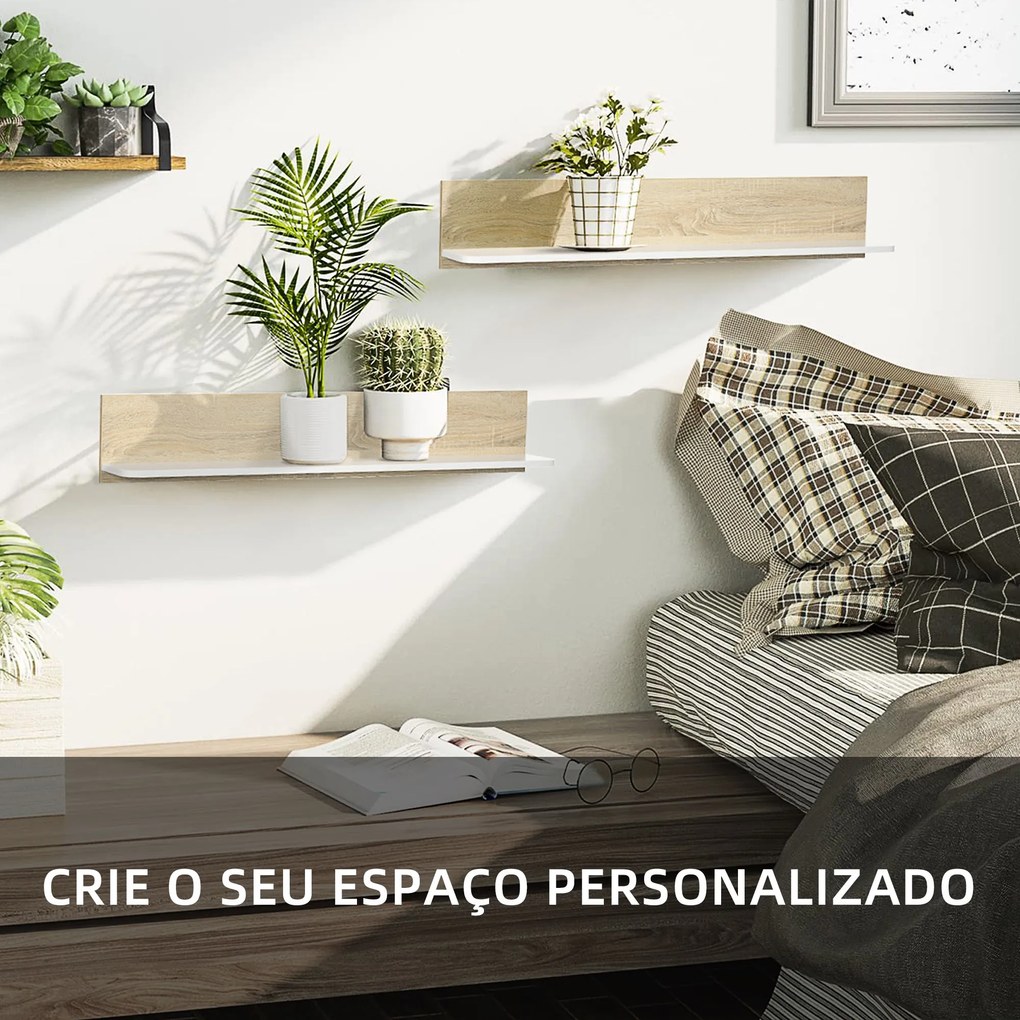 Estante com Prateleiras – Modelo Ålesund – 120x15x20 – Madeira – 6 Nív