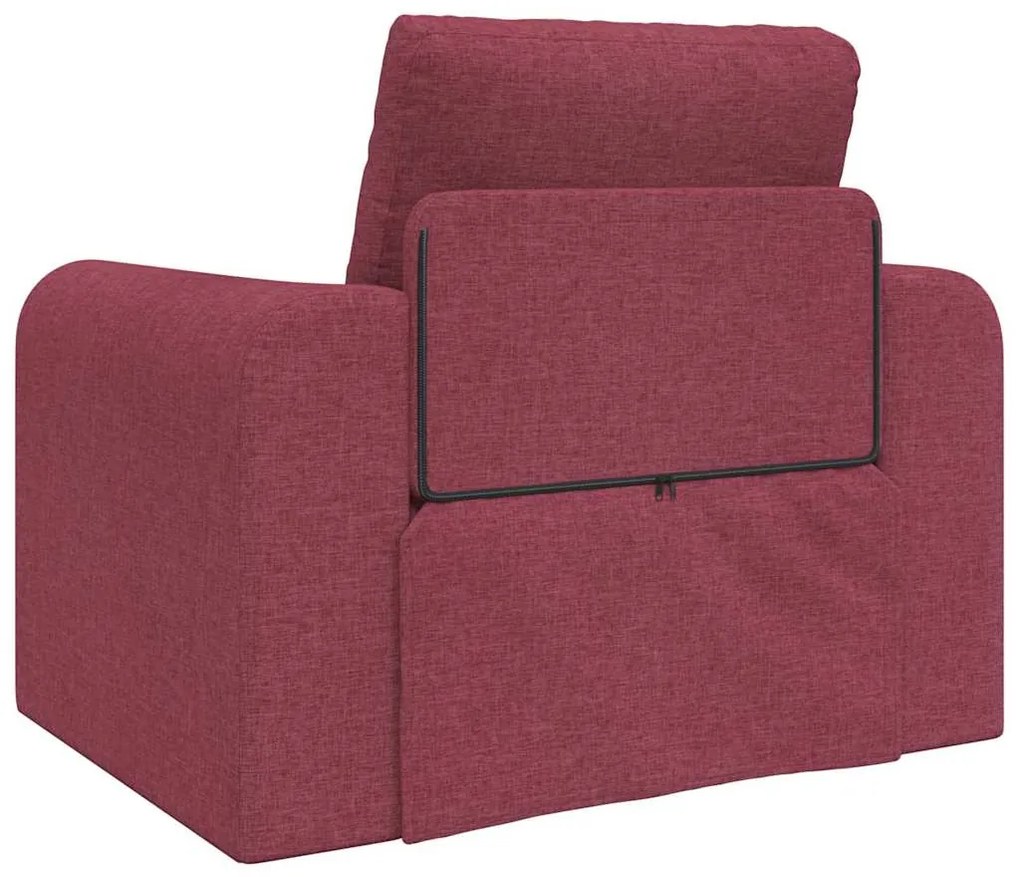 Sofá Cama 2 em 1 Bordô 98x71x83 cm Tecido