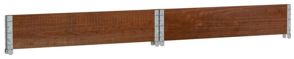 Vaso/floreira para jardim 100x100 cm pinho maciço castanho