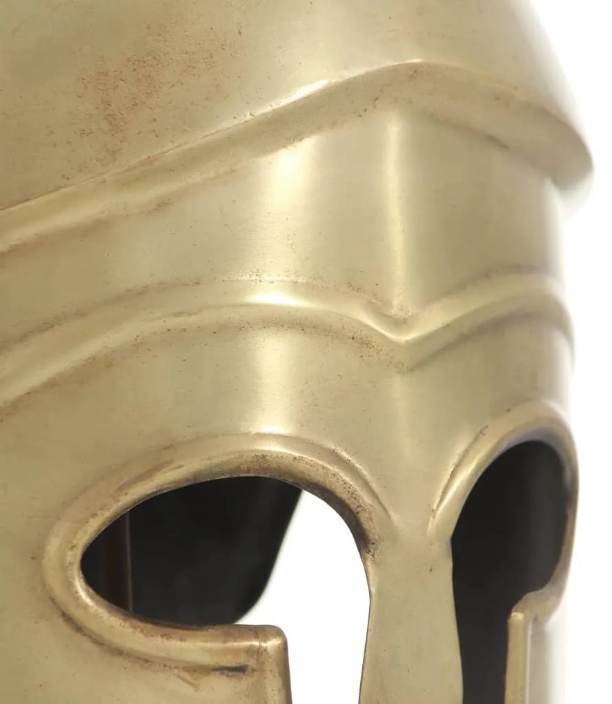 Capacete de soldado grego réplica LARP aço bronze