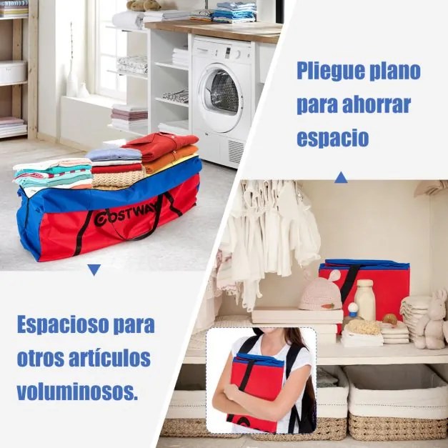 Saco de transporte para Conecta 4 (não incluído) 120 x 29 x 48 cm com alça e fecho de correr Vermelho e Azul