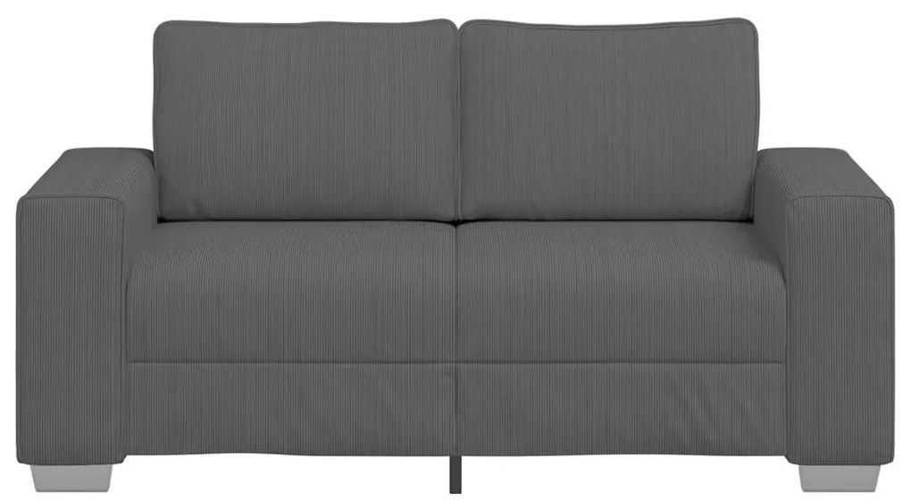 Sofá-luvas 120 cm tecido corduroy cinzento-escuro